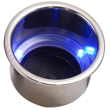 Sea-Dog Qualifies for Free Shipping Sea-Dog SS Flush Mount Drink Holder Combo Jumbo Blue LED #588074-1