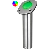 Sea-Dog Qualifies for Free Shipping Sea-Dog SS Stamped Flush Rod Holder & Cap with LED Lighted Tube #325181