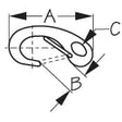 Sea-Dog Qualifies for Free Shipping Sea-Dog Stainless Spring Gate Snap Hook 2-3/4" #154270-1