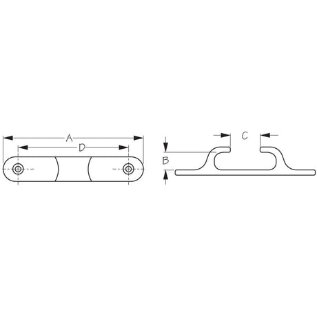 Sea-Dog Qualifies for Free Shipping Sea-Dog Straight Chock 5" SS #060200-1