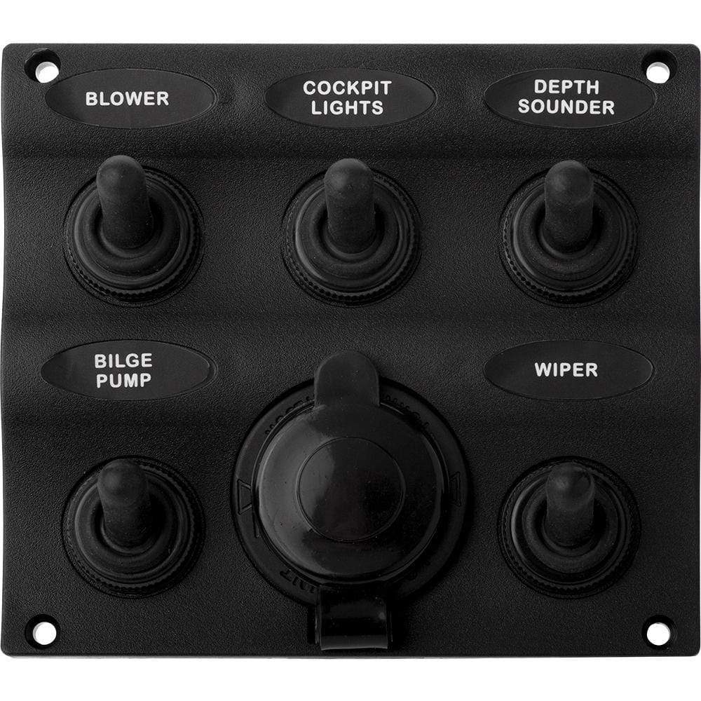 Sea-Dog Qualifies for Free Shipping Sea-Dog Switch Panel 5 Toggles #424605-1
