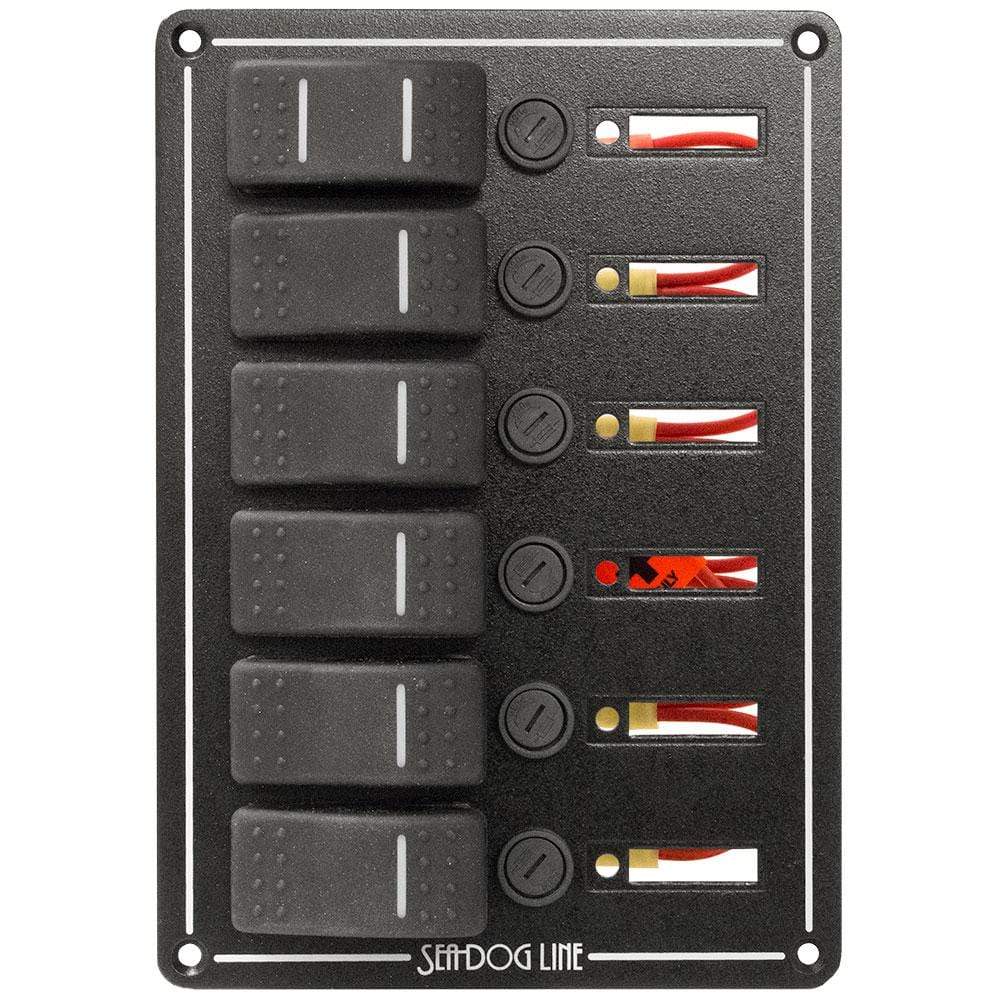 Sea-Dog Qualifies for Free Shipping Sea Dog Switch Panel 6-Circut #425160-1