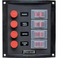 Sea-Dog Qualifies for Free Shipping Sea-Dog Switch Panel Vertical 4-Switch #424016-1