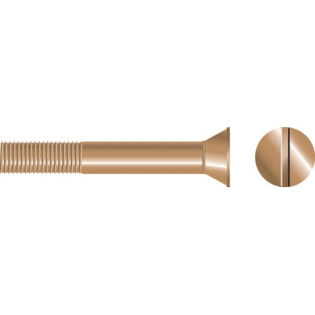 Seachoice Qualifies for Free Shipping Seachoice 1/2-13 x 8" Slotted Flat Machine Screw Silicon Bronze 1-pk #01554