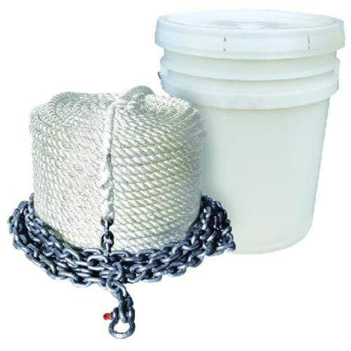 Seachoice Qualifies for Free Shipping Seachoice 1/2" x 150' Rope with 1/4" x 10' Chain #44561