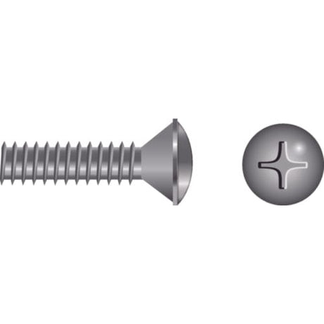 Seachoice Qualifies for Free Shipping Seachoice 1/4-20 x 1-1/4" Phillips Oval Machine Screw SS 50-pk #00397