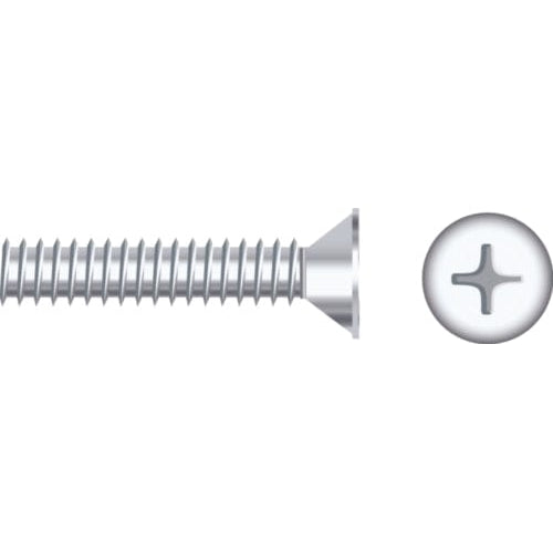 Seachoice Qualifies for Free Shipping Seachoice 1/4-20 x 2" Flat Machine Screw Chrome 25-pk #01791