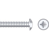 Seachoice Qualifies for Free Shipping Seachoice 1/4-20 x 2" Truss Head Machine Screw Chrome 25-pk #01817