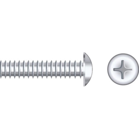 Seachoice Qualifies for Free Shipping Seachoice 1/4-20 x 2" Truss Head Machine Screw Chrome 25-pk #01817