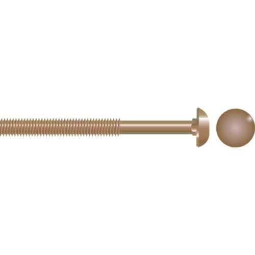 Seachoice Qualifies for Free Shipping Seachoice 1/4-20 x 3-1/2" Carriage Bolt 655 Silicon Bronze 10-pk #01481