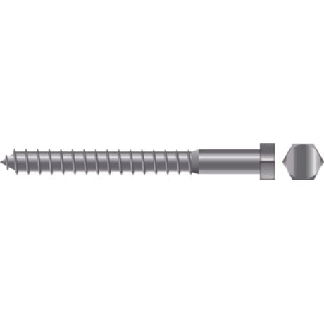 Seachoice Qualifies for Free Shipping Seachoice 1/4" x 3-1/2" Lag Screw SS 10-pk #00168