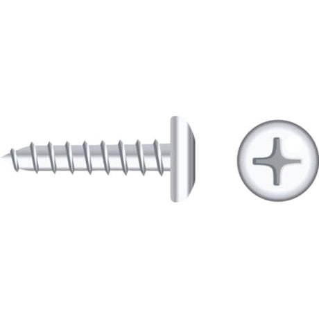 Seachoice Qualifies for Free Shipping Seachoice #10 x 1" Pan Sheet Metal Screw Chrome 50-pk #01767