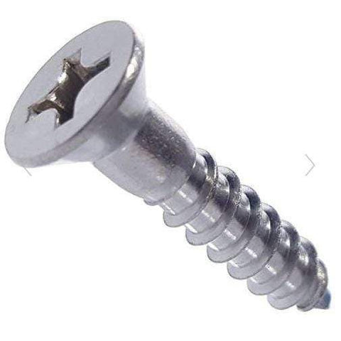 Seachoice Qualifies for Free Shipping Seachoice #10 x 1" Phillips Flat Wood Screw SS 100-pk #01048