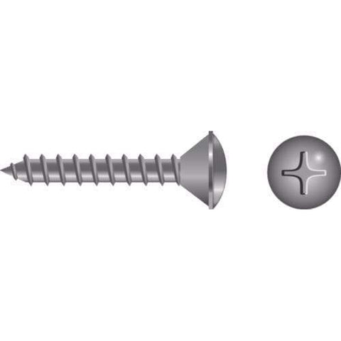 Seachoice Qualifies for Free Shipping Seachoice #10 x 1" Phillips Oval Sheet Metal Screw SS 100-pk #00807