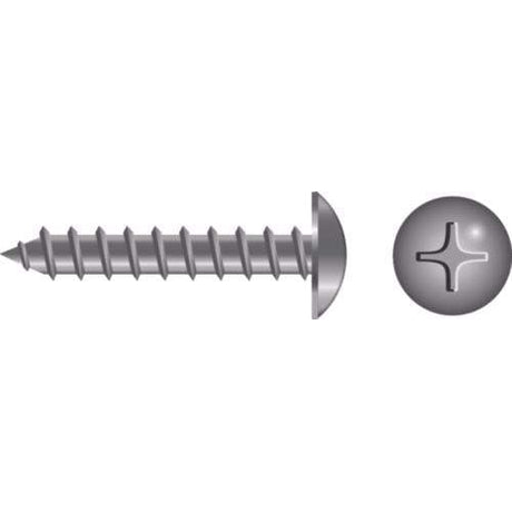 Seachoice Qualifies for Free Shipping Seachoice #10 x 1" Phillips Truss Head Sheet Metal Screw SS 100-pk #00936