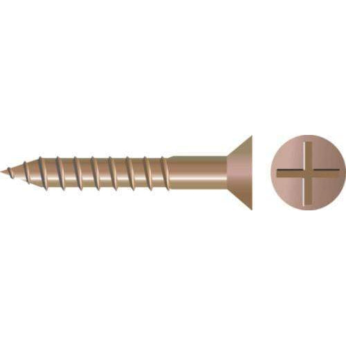 Seachoice Qualifies for Free Shipping Seachoice #10 x 1" R&P Flat Head Wood Screw Silicon Bronze 100-pk #01408