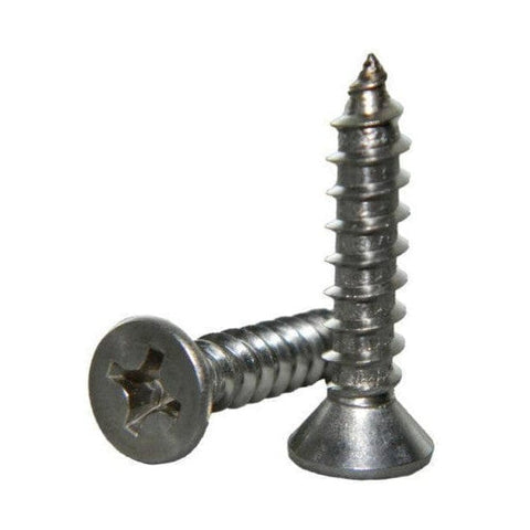 Seachoice Qualifies for Free Shipping Seachoice #12 x 1-1/2" Phillips Flat Tapping Screw 4-pk #59539