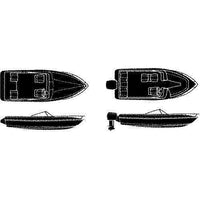 Seachoice Qualifies for Free Shipping Seachoice 17-19' V-Hull Run/Cud Boat Cover #97331