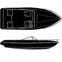 Seachoice Qualifies for Free Shipping Seachoice 18'6 V-Hull I/O Cover #97481