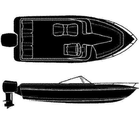 Seachoice Qualifies for Free Shipping Seachoice 18'6 V-Hull With Outboard Cover #97421
