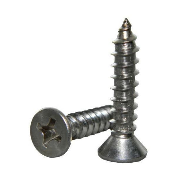 Seachoice Qualifies for Free Shipping Seachoice #2 x 3/8" Phillips Flat Sheet Metal Screw SS 100-pk #00678