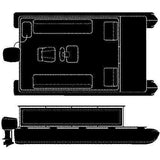 Seachoice Not Qualified for Free Shipping Seachoice 24'6 Pontoon Cover with Rails #97831