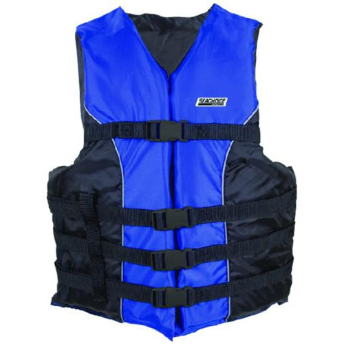 Seachoice Qualifies for Free Shipping Seachoice 4-Belt Ski Vest Blue L/XL #85350