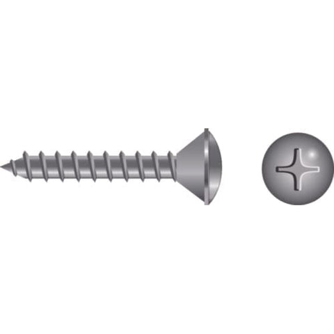 Seachoice Qualifies for Free Shipping Seachoice #4 x 3/4" Phillips Oval Tapping Screw 10-pk #59593