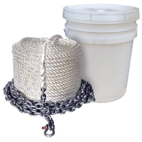 Seachoice Not Qualified for Free Shipping Seachoice 5/8" x 300' Rope with 5/16" x 20' Chain #44569