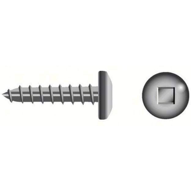 Seachoice Qualifies for Free Shipping Seachoice #8 x 1-1/2" Square Pan Sheet Metal Screw SS 100-pk #01184