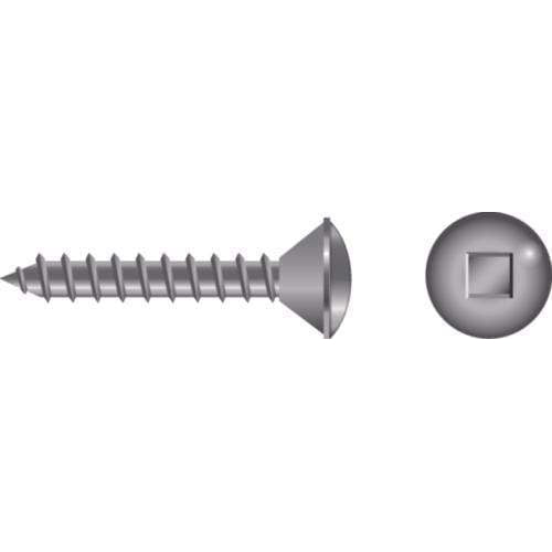 Seachoice Qualifies for Free Shipping Seachoice #8 x 3/4" Square Oval Sheet Metal Screw SS 100-pk #01123