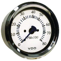 Seachoice Qualifies for Free Shipping Seachoice 8000 RPM Tach Outboard Chrome/White #15161