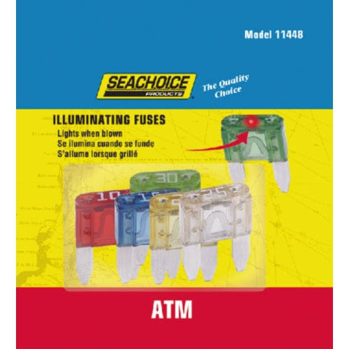 Seachoice Qualifies for Free Shipping Seachoice Assortment ATM Indicating Fuses 5-pk #11448