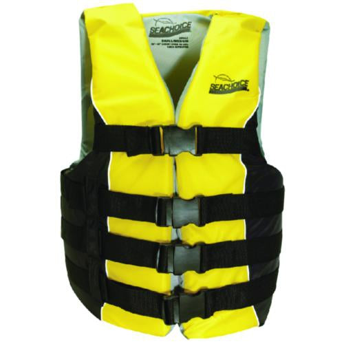 Seachoice Qualifies for Free Shipping Seachoice Black/Yellow 4-Strap Vest 2XL/3XL #86430
