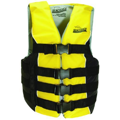 Seachoice Qualifies for Free Shipping Seachoice Black/Yellow 4-Strap Vest L/XL #86420