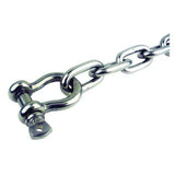 Seachoice Qualifies for Free Shipping Seachoice Chain 1/4" x 4' 304 SS with Shackle #44123