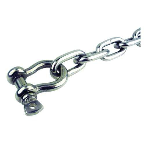 Seachoice Qualifies for Free Shipping Seachoice Chain 1/4" x 4' 304 SS with Shackle #44123