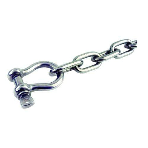 Seachoice Qualifies for Free Shipping Seachoice Chain 3/16" x 4' 304 SS with Shackle #44103
