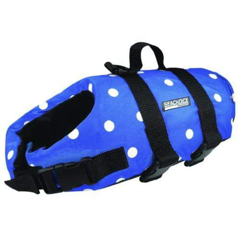Seachoice Qualifies for Free Shipping Seachoice Dog Vest Blue Polka Dot Small #86280
