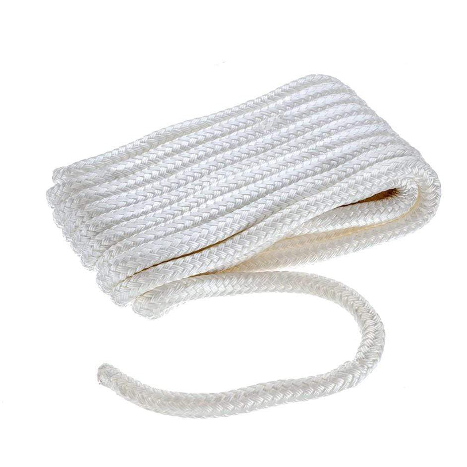Seachoice Qualifies for Free Shipping Seachoice Double-Braided Dock Line White 3/8" x 20' #40101