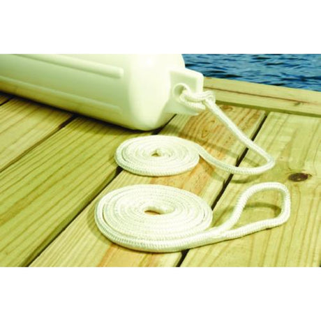 Seachoice Qualifies for Free Shipping Seachoice Fender Line Black Braided Pair 1/4" x 6' #40861