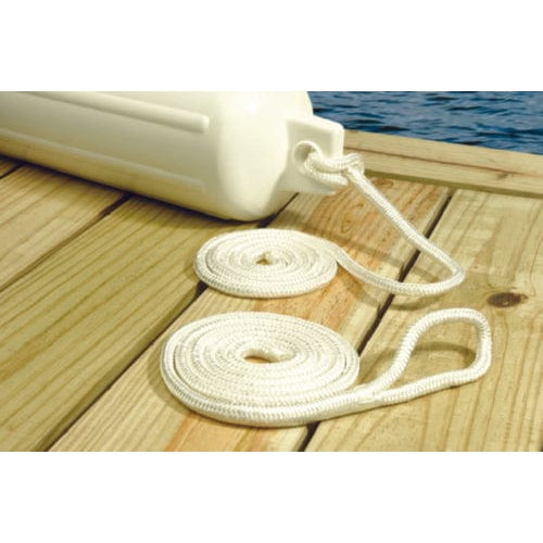 Seachoice Qualifies for Free Shipping Seachoice Fender Line Yellow Braided Pair 1/4" x 6' #40821