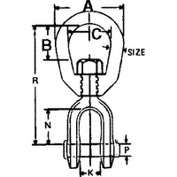 Seachoice Qualifies for Free Shipping Seachoice Jaw & Eye Swivel-Hot Dip Galvanized 1/2