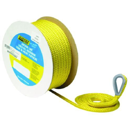 Seachoice Line Double Braid Yellow 3/8" x 100' #42151