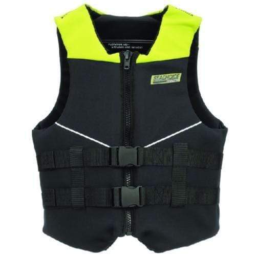 Seachoice Not Qualified for Free Shipping Seachoice Neoprene Vest Yellow/Black Adult XL #86578