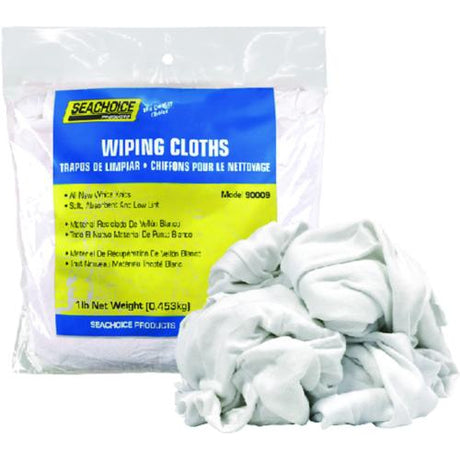 Seachoice Qualifies for Free Shipping Seachoice New Bleached White Knit Rags 1 lb #90009