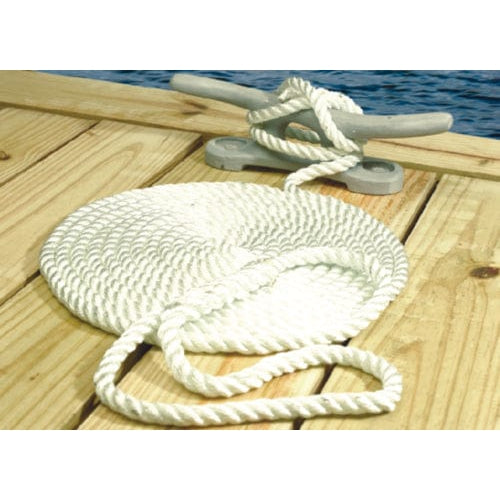 Seachoice Qualifies for Free Shipping Seachoice Nylon Dock Line White 1/2" x 25' #42571