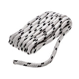 Seachoice Qualifies for Free Shipping Seachoice Poly Dock Line White with Black Tracer 3/8" x 15' #42401