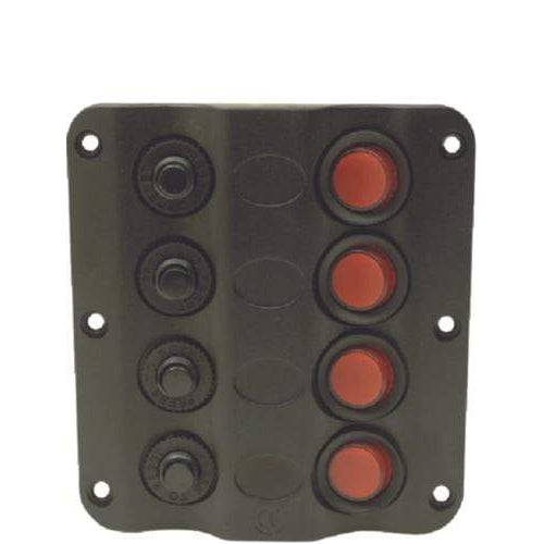 Seachoice Qualifies for Free Shipping Seachoice Switch Panel LED 4-Gang #12321