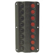 Seachoice Qualifies for Free Shipping Seachoice Switch Panel LED 8-Gang #12341